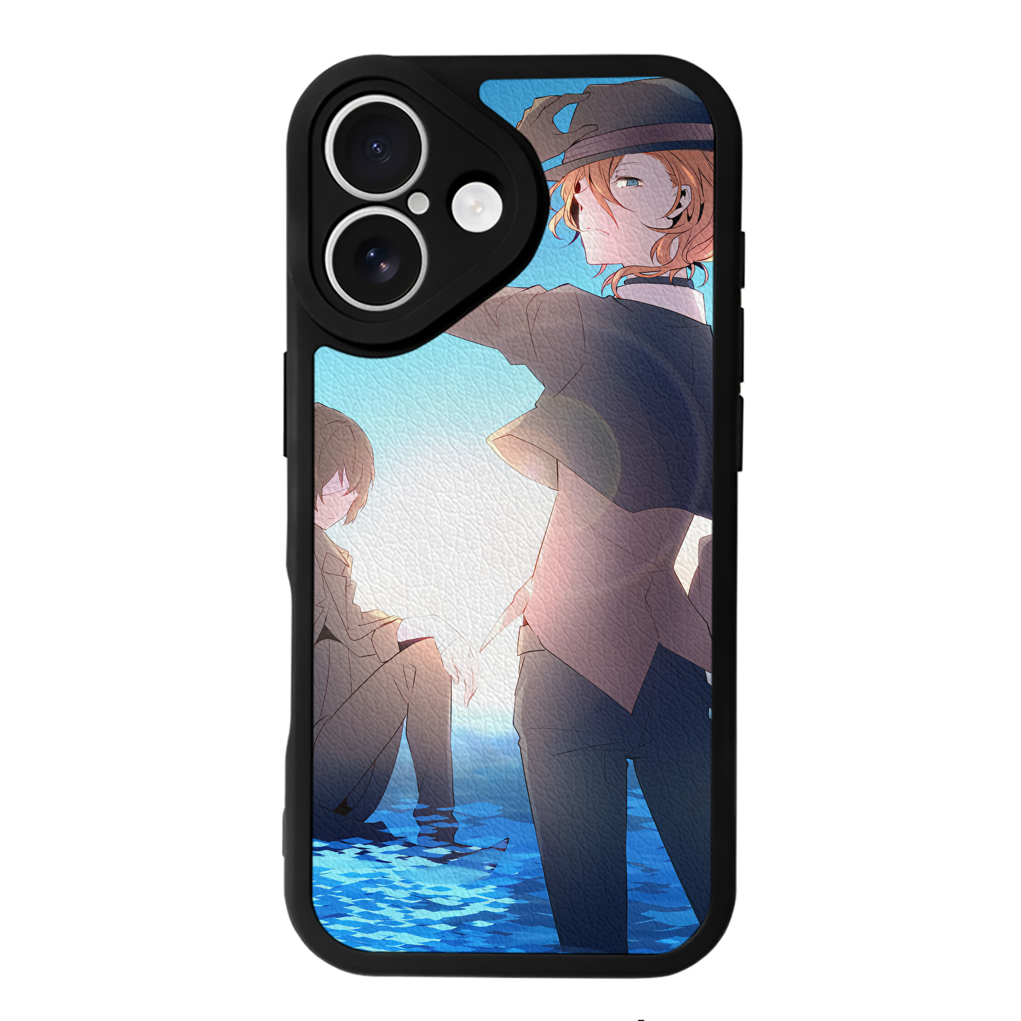 （画像用） 文豪ストレイドッグス Bungo Stray Dogs 【iPhone 16シリーズ対応】シリコンスマホケース（レザー調） 材質：シリコン